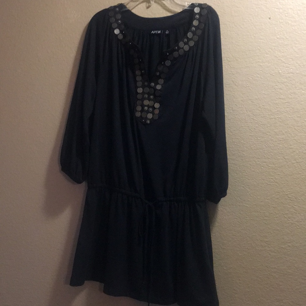 APT 9 Black beaded top